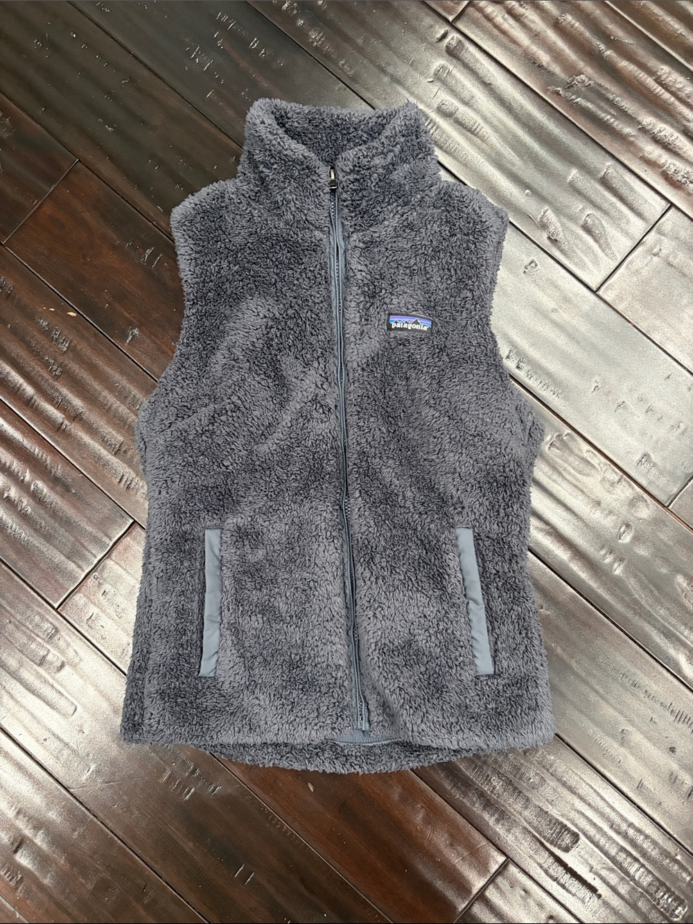 Patagonia Charcoal Sherpa Fleece Vest - Women's